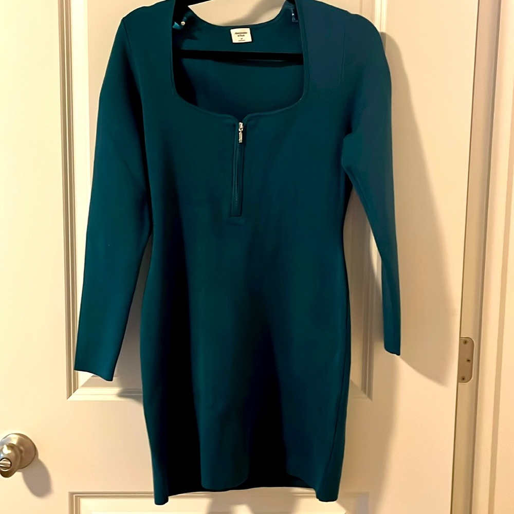 Stretchy knit mini dress from Abercrombie.